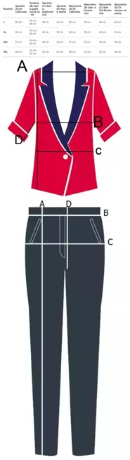 Zestaw Marynarka + Spodnie komplet Krata
