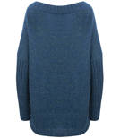 Gładki ciepły Sweter Oversize unisize